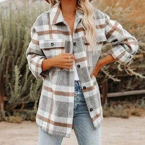 Plaid Women's Shacket